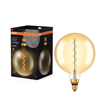 Osram LED Vintage 1906 Globe 200 Spiral Ultra Tynd DIM Gold 4,8W=33W E27